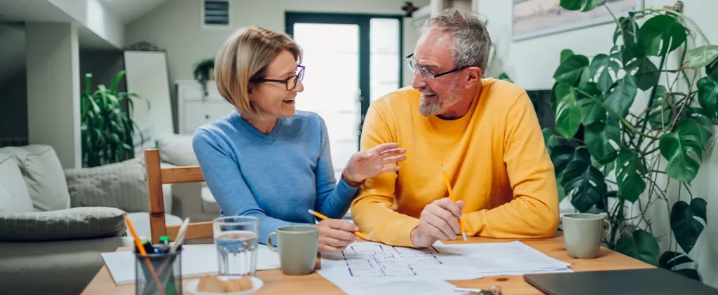 Retired couple considering regulated bridging finance to fund developments of their existing home.